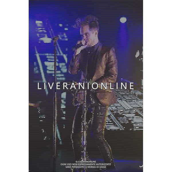 Brendon Urie of Panic At The Disco (Panic! At The Disco) performs at Manchester Apollo, Manchester, England, 8th May 2014. AG ALDO LIVERANI SAS ONLY ITALY