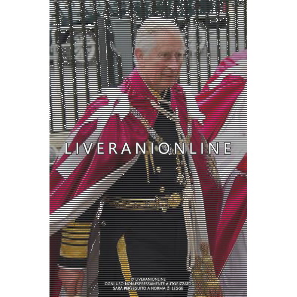 Prince Charles, The Prince of Wales attends the Order of the Bath Service in Westminster Abbey in London, England. 9th May 2014 ©photoshot/AGENZIA ALDO LIVERANI SAS - ITALY ONLY - REALI INGLESI: La regina Elisabetta II al raduno dei Cavalieri dell\'Ordine del Bagno all\'Abbazia di Westminster a Londra inghilterra 9 maggio 2014.