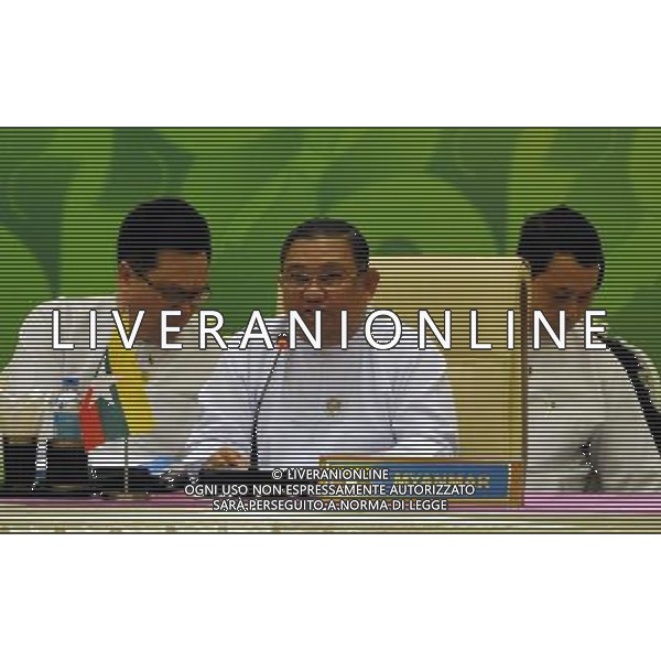 (140510) -- NAY PYI TAW, May 10, 2014 () -- Myanmar Foreign Minister U Wunna Maung Lwin (C) speaks at the ASEAN Foreign Ministers\' Meeting during the 24th ASEAN Summit in Nay Pyi Tay, Myanmar, May 10, 2014. (/Wong Pun Keung) (zw) ©photoshot/AGENZIA ALDO LIVERANI SAS - ITALY ONLY - EDITORIAL USE ONLY