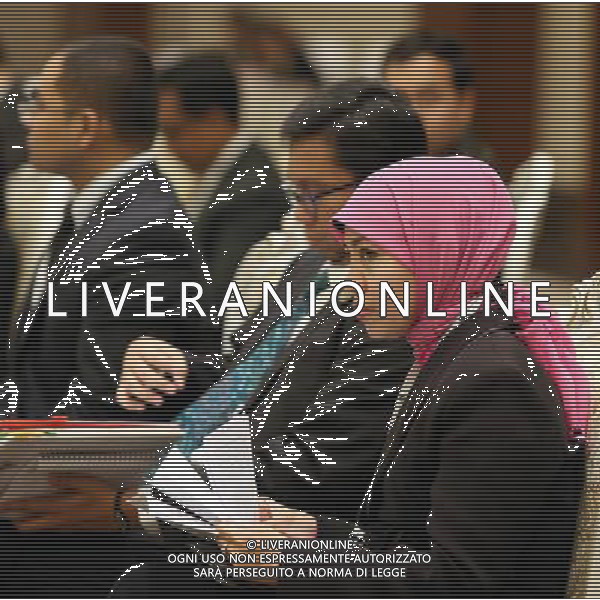 (140510) -- NAY PYI TAW, May 10, 2014 () -- Delegates attend the 11th ASEAN Economic Community Council Meeting in Nay Pyi Taw, Myanmar, May 10, 2014. (/Li Peng) (dzl) ©photoshot/AGENZIA ALDO LIVERANI SAS - ITALY ONLY - EDITORIAL USE ONLY