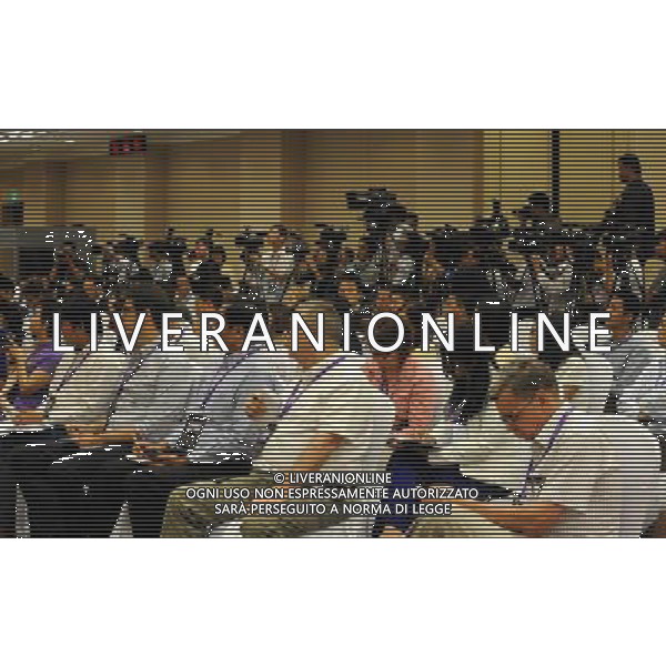 (140510) -- NAY PYI TAW, May 10, 2014 () -- Journalists attend the ASEAN Foreign Ministers\' Meeting during the 24th ASEAN Summit in Nay Pyi Tay, Myanmar, May 10, 2014. (/Wong Pun Keung) (cy) ©photoshot/AGENZIA ALDO LIVERANI SAS - ITALY ONLY - EDITORIAL USE ONLY