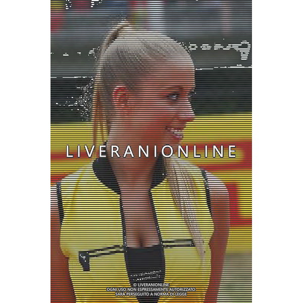 A grid girl on the drivers parade. 11.05.2014. Formula 1 World Championship, Rd 5, Spanish Grand Prix, Barcelona, Spain, Race Day. - www.xpbimages.com, EMail: requests@xpbimages.com - copy of publication required for printed pictures. Every used picture is fee-liable. © Copyright: Batchelor / XPB Images AG ALDO LIVERANI SAS ONLY ITALY