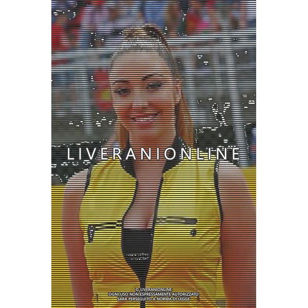 A grid girl on the drivers parade. 11.05.2014. Formula 1 World Championship, Rd 5, Spanish Grand Prix, Barcelona, Spain, Race Day. - www.xpbimages.com, EMail: requests@xpbimages.com - copy of publication required for printed pictures. Every used picture is fee-liable. © Copyright: Batchelor / XPB Images AG ALDO LIVERANI SAS ONLY ITALY