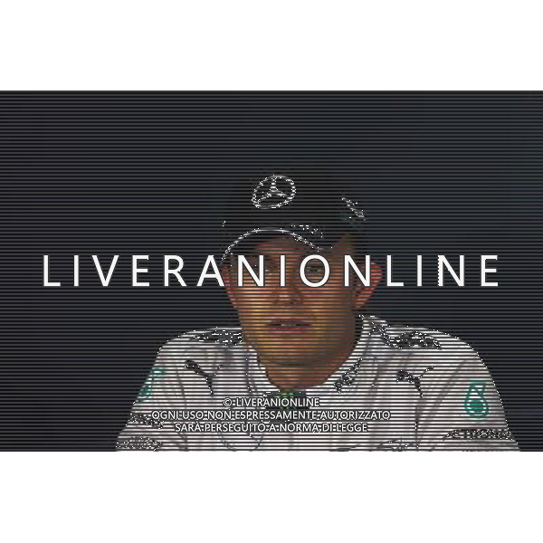 Nico Rosberg (GER) Mercedes AMG F1 in the FIA Press Conference. 11.05.2014. Formula 1 World Championship, Rd 5, Spanish Grand Prix, Barcelona, Spain, Race Day. - www.xpbimages.com, EMail: requests@xpbimages.com - copy of publication required for printed pictures. Every used picture is fee-liable. © Copyright: Moy / XPB Images AG ALDO LIVERANI SAS ONLY ITALY