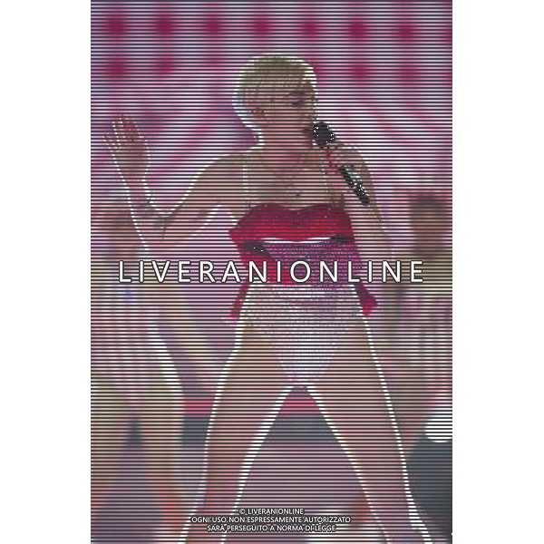 Miley Cyrus performs live at Leeds Arena, Leeds, England as part of her Bangerz tour, 10th May 2014. ©PHOTOSHOT/AGENZIA ALDO LIVERANI SAS - ITALY ONLY - EDITORIAL USE ONLY