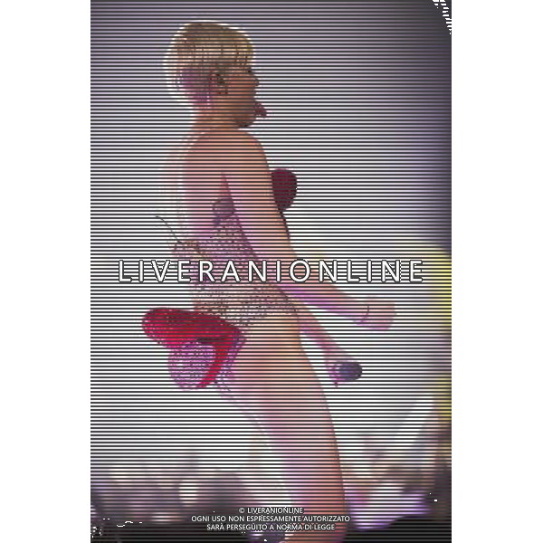 Miley Cyrus performs live at Leeds Arena, Leeds, England as part of her Bangerz tour, 10th May 2014. ©PHOTOSHOT/AGENZIA ALDO LIVERANI SAS - ITALY ONLY - EDITORIAL USE ONLY