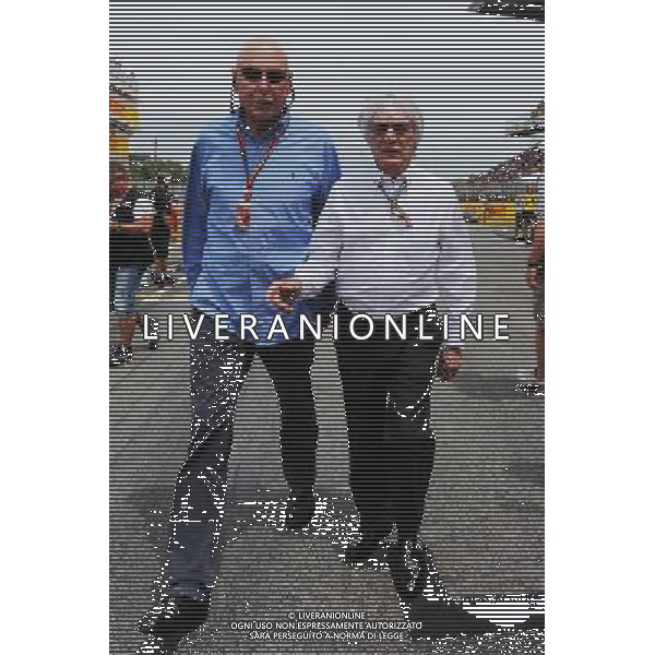 (L to R): Peter Brabeck-Letmathe (AUT) Formula One Chairman and Bernie Ecclestone (GBR) on the grid. 11.05.2014. Formula 1 World Championship, Rd 5, Spanish Grand Prix, Barcelona, Spain, Race Day. - www.xpbimages.com, EMail: requests@xpbimages.com - copy of publication required for printed pictures. Every used picture is fee-liable. © Copyright: Moy / XPB Images AG ALDO LIVERANI SAS ONLY ITALY