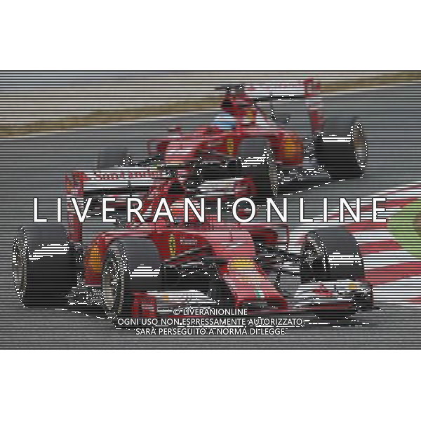 Kimi Raikkonen (FIN) Ferrari F14-T leads team mate Fernando Alonso (ESP) Ferrari F14-T. 11.05.2014. Formula 1 World Championship, Rd 5, Spanish Grand Prix, Barcelona, Spain, Race Day. - www.xpbimages.com, EMail: requests@xpbimages.com - copy of publication required for printed pictures. Every used picture is fee-liable. © Copyright: Batchelor / XPB Images AG ALDO LIVERANI SAS ONLY ITALY