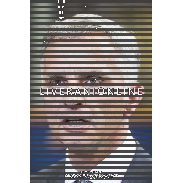Swiss President and OSCE Chairman Didier Burkhalter holds press conference during European Foreign affairs council at the EU headquarters in Brussels, Belgium on 12.05.2014 European ministers will make final preparations for the launch of a new European Institute of Peace. by Wiktor Dabkowski AG ALDO LIVERANI SAS ONLY ITALY
