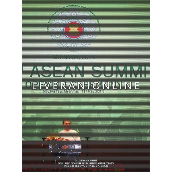 (140511) -- NAY PYI TAW, May 11, 2014 () -- Myanmar\'s President U Thein Sein speaks during the opening ceremony of 24th ASEAN Summit at Myanmar International Convention Center (MICC) in Nay Pyi Taw, Myanmar, May 11, 2014. The 24th Association of Southeast Asian Nations (ASEAN) leaders\' meeting opened here Sunday morning, an event that Myanmar President U Thein Sein described as a symbol of \'unity and dedication for building a better future for the region and the peoples.\' (/U Aung) ©PHOTOSHOT/AGENZIA ALDO LIVERANI SAS - ITALY ONLY - EDITORIAL USE ONLY