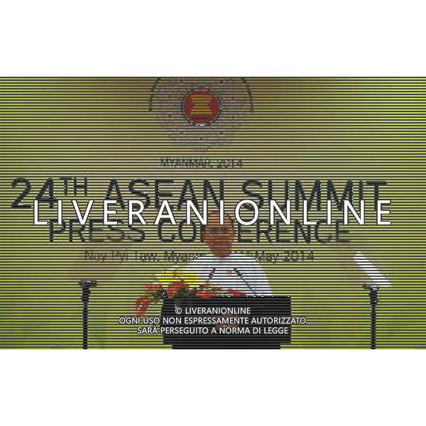 (140511) -- NAY PYI TAW, May 11, 2014 () -- Myanmar President U Thein Sein speaks at the press conference after the closing of the 24th ASEAN Summit at the Myanmar International Convention Center in Nay Pyi Taw, Myanmar, May 11, 2014. (/Wong Pun Keung) (dzl) ©PHOTOSHOT/AGENZIA ALDO LIVERANI SAS - ITALY ONLY - EDITORIAL USE ONLY