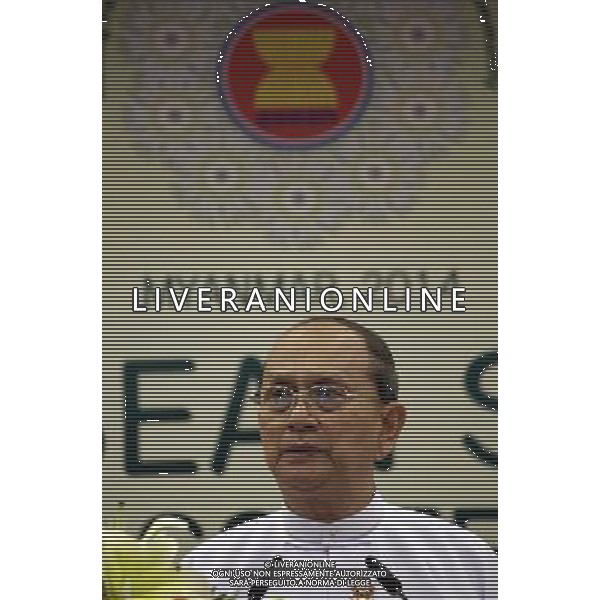 (140511) -- NAY PYI TAW, May 11, 2014 () -- Myanmar President U Thein Sein speaks at the press conference after the closing of the 24th ASEAN Summit at the Myanmar International Convention Center in Nay Pyi Taw, Myanmar, May 11, 2014. (/U Aung) (dzl) ©PHOTOSHOT/AGENZIA ALDO LIVERANI SAS - ITALY ONLY - EDITORIAL USE ONLY