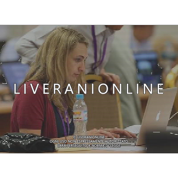 (140511) -- NAY PYI TAW, May 11, 2014 () -- A journalist works at Myanmar International Convention Center for the 24th ASEAN Summit in Nay Pyi Taw, Myanmar, May 10, 2014. (/Li Peng) (dzl) ©PHOTOSHOT/AGENZIA ALDO LIVERANI SAS - ITALY ONLY - EDITORIAL USE ONLY