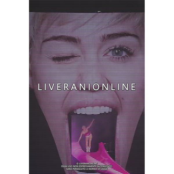 Miley Cyrus performs live at Leeds Arena, Leeds, England as part of her Bangerz tour, 10th May 2014. ©PHOTOSHOT/AGENZIA ALDO LIVERANI SAS - ITALY ONLY - EDITORIAL USE ONLY