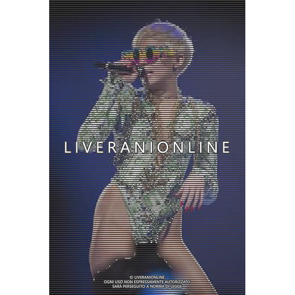 Miley Cyrus performs live at Leeds Arena, Leeds, England as part of her Bangerz tour, 10th May 2014. ©PHOTOSHOT/AGENZIA ALDO LIVERANI SAS - ITALY ONLY - EDITORIAL USE ONLY