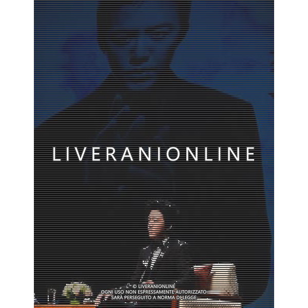 (140512) -- BEIJING, May 12, 2014 () -- Chinese pianist Li Yundi attends a launching ceremony for his 2014 tour in China at Beijing, capital of China, May 12, 2014. Li Yundi will have a national tour named \'Emperor Fantasy\' in the next six months. (/Jin Liangkuai)(wjq) ©photoshot/AGENZIA ALDO LIVERANI SAS - ITALY ONLY - EDITORIAL USE ONLY - il Pianista cinese Li Yundi partecipa a una cerimonia di lancio per il suo Tour 2014 in Cina a Pechino, capitale della Cina, 12 Maggio 2014