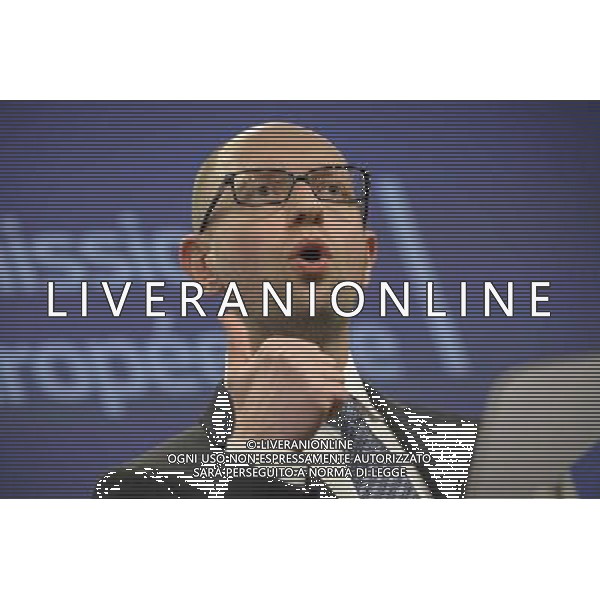 Ukrainian Prime Minister Arseniy Yatsenyuk holds press conference at the end of EU commission / Urkraine meeting at the EU council headquarters in Brussels, Belgium on 13.05.2014 Yatsenyuk and his government hold talks with the European Commission to examine further support (€355 million included in \'state building contract\') from the 28-nation bloc. by Wiktor Dabkowski AG ALDO LIVERANI SAS ONLY ITALY