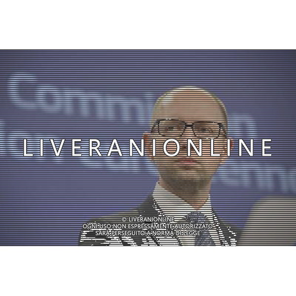 Ukrainian Prime Minister Arseniy Yatsenyuk holds press conference at the end of EU commission / Urkraine meeting at the EU council headquarters in Brussels, Belgium on 13.05.2014 Yatsenyuk and his government hold talks with the European Commission to examine further support (€355 million included in \'state building contract\') from the 28-nation bloc. by Wiktor Dabkowski AG ALDO LIVERANI SAS ONLY ITALY