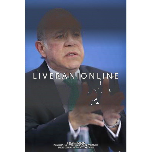 (140513) -- BERLIN, May 13, 2014 () -- Secretary-General of the Organization for Economic Co-operation and Development (OECD) Angel Gurria attends a press conference after a meeting at the Chancellery in Berlin, Germany, on May 13, 2014. (/Zhang Fan) AG ALDO LIVERANI SAS ONLY ITALY