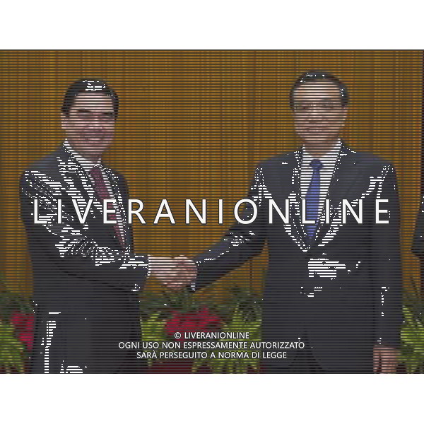 (140513) -- BEIJING, May 13, 2014 () -- Chinese Premier Li Keqiang (R) meets with visiting Turkmen President Gurbanguly Berdymukhamedov in Beijing, capital of China, May 13, 2014. (/Huang Jingwen) (mp) AG ALDO LIVERANI SAS ONLY ITALY