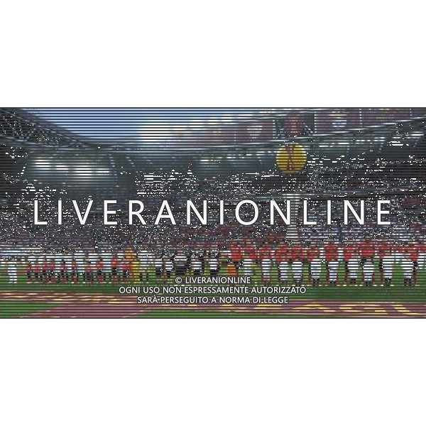 UEFA Europa League 2013/2014 Finale Torino - 14.05.2014 Siviglia-Benfica Nella Foto:le squadre schierate /Ph.Vitez-Ag. Aldo Liverani