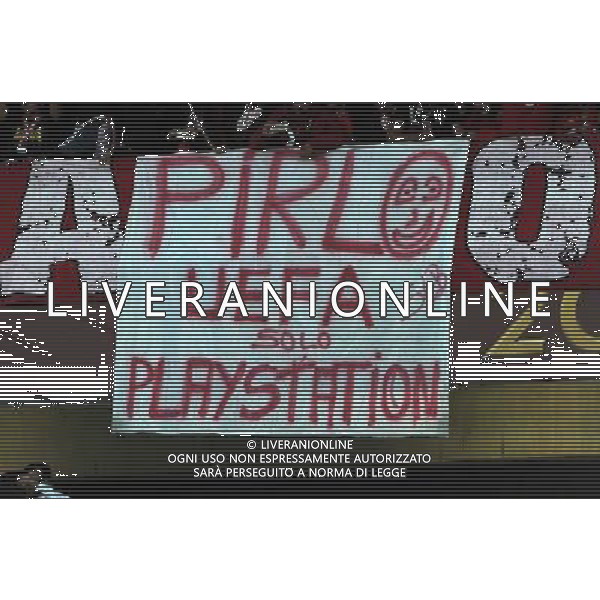 UEFA Europa League 2013/2014 Finale Torino - 14.05.2014 Siviglia-Benfica Nella Foto:striscione tifosi benfica per pirlo /Ph.Vitez-Ag. Aldo Liverani