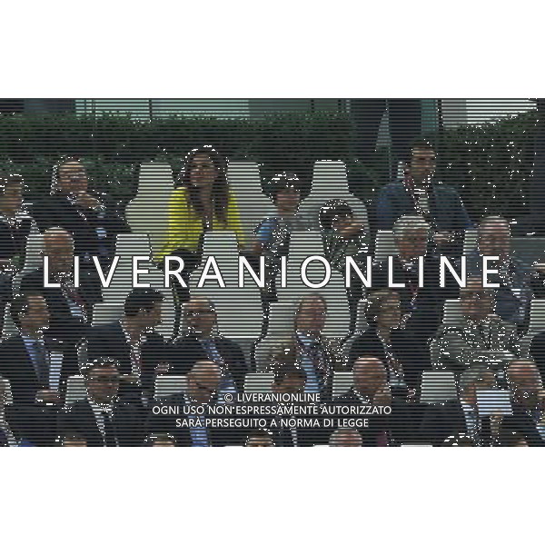 UEFA Europa League 2013/2014 Finale Torino - 14.05.2014 Siviglia-Benfica Nella Foto:buffon e la seredova in tribuna con i figli /Ph.Vitez-Ag. Aldo Liverani