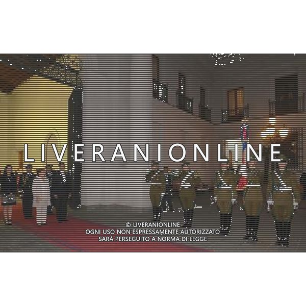 (140514) -- SANTIAGO, May 14, 2014 () -- Image provided by Chile\'s Presidency shows Chilean President Michelle Bachelet and Ecuador\'s President Rafael Correa reviewing the guard of honor in the Moneda Palace, in Santiago, capital of Chile, on May 13, 2014. (/Chile\'s Presidency) AG ALDO LIVERANI SAS ONLY ITALY