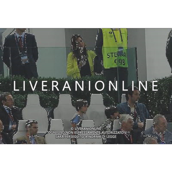 UEFA Europa League 2013/2014 Finale Torino - 14.05.2014 Siviglia-Benfica Nella Foto:la seredova osserva la partita lontana da buffon /Ph.Vitez-Ag. Aldo Liverani