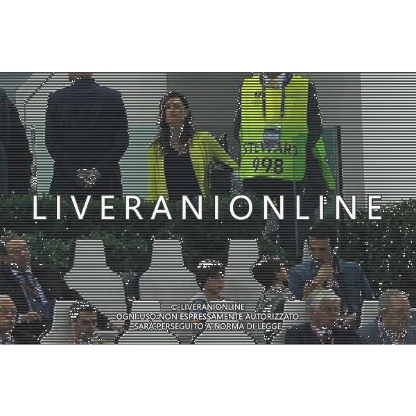 UEFA Europa League 2013/2014 Finale Torino - 14.05.2014 Siviglia-Benfica Nella Foto:la seredova osserva la partita lontana da buffon /Ph.Vitez-Ag. Aldo Liverani