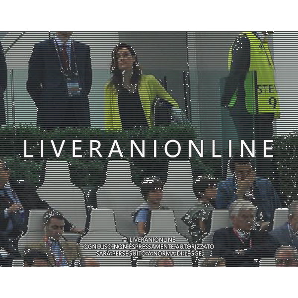 UEFA Europa League 2013/2014 Finale Torino - 14.05.2014 Siviglia-Benfica Nella Foto:la seredova osserva la partita lontana da buffon /Ph.Vitez-Ag. Aldo Liverani