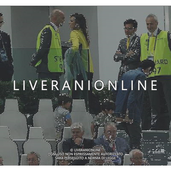 UEFA Europa League 2013/2014 Finale Torino - 14.05.2014 Siviglia-Benfica Nella Foto:buffon e la seredova lasciano lo stadio /Ph.Vitez-Ag. Aldo Liverani