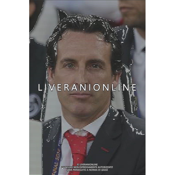 TURYN 14.05.2014 FINALOWY MECZ LIGA EUROPY SEZON 2013/14: SEVILLA FC - BENFICA LIZBONA --- UEFA EUROPA LEAGUE FINAL MATCH IN TURIN: SEVILLA FC - BENFICA LISBON UNAI EMERY FOT. PIOTR KUCZA/NEWSPIX.PL --- Newspix.pl ©NEWSPIX/AGENZIA ALDO LIVERANI SAS - ITALY ONLY - Siviglia - Benfica UEFA Europa League 2013/2014 Finale Torino - 14.05.2014 *** Local Caption *** www.newspix.pl mail us: info@newspix.pl call us: 0048 022 23 22 222 --- Polish Picture Agency by Ringier Axel Springer Poland