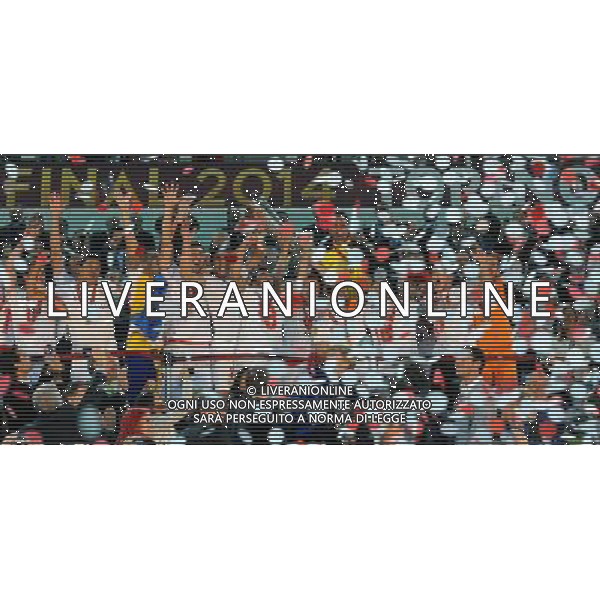 UEFA Europa League 2013/2014 Finale Torino - 14.05.2014 Siviglia-Benfica Nella Foto:rakitic alza la coppa /Ph.Vitez-Ag. Aldo Liverani