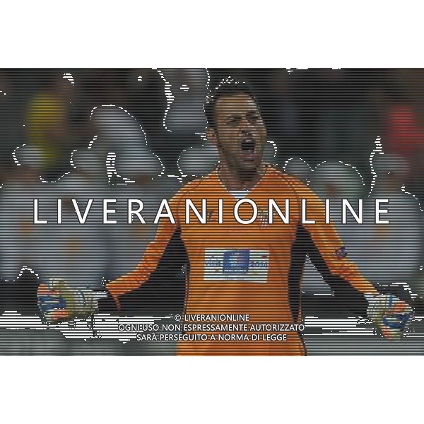 UEFA Europa League 2013/2014 Finale Torino - 14.05.2014 Siviglia-Benfica Nella Foto:beto esulta dopo il rigore parato /Ph.Vitez-Ag. Aldo Liverani