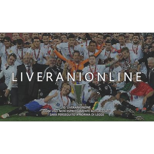 UEFA Europa League 2013/2014 Finale Torino - 14.05.2014 Siviglia-Benfica Nella Foto:Esultanza giocatori Siviglia /Ph.Vitez-Ag. Aldo Liverani