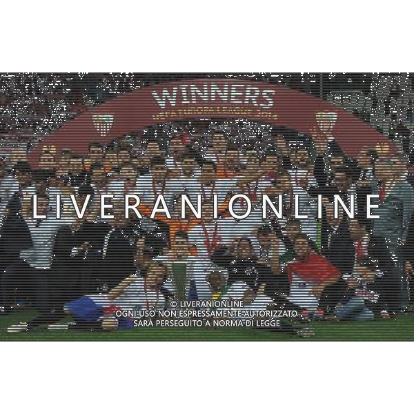 UEFA Europa League 2013/2014 Finale Torino - 14.05.2014 Siviglia-Benfica Nella Foto:Esultanza giocatori Siviglia /Ph.Vitez-Ag. Aldo Liverani