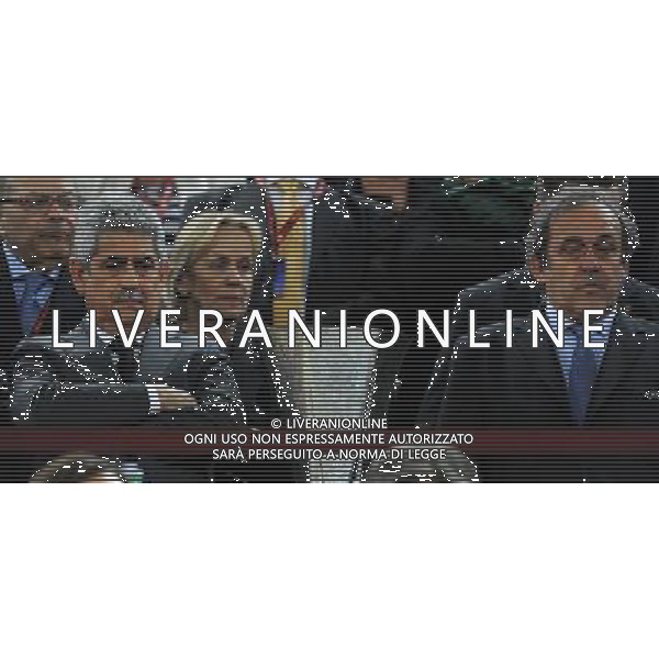 UEFA Europa League 2013/2014 Finale Torino - 14.05.2014 Siviglia-Benfica Nella Foto:Platini Michel con il Presidente portoghese /Ph.Vitez-Ag. Aldo Liverani