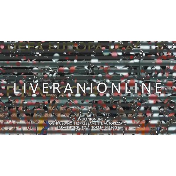 UEFA Europa League 2013/2014 Finale Torino - 14.05.2014 Siviglia-Benfica Nella Foto:Rakitic Ivan alza la coppa /Ph.Vitez-Ag. Aldo Liverani