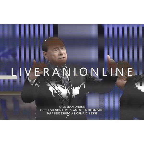 Roma - 15/05/2014 - Studi La 7 - Silvio Berlusconi ospite alla trasmissione Coffee Break / Ph. Fabrizio Corradetti - Ag. Aldo Liverani sas