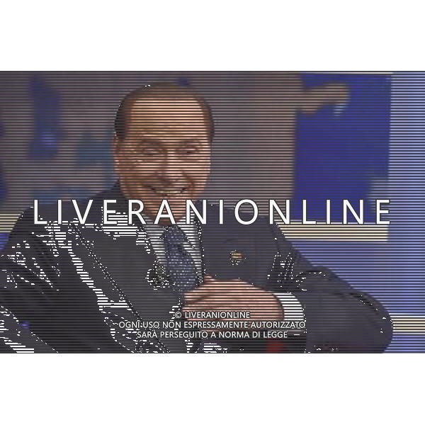 Roma - 15/05/2014 - Studi La 7 - Silvio Berlusconi ospite alla trasmissione Coffee Break / Ph. Fabrizio Corradetti - Ag. Aldo Liverani sas