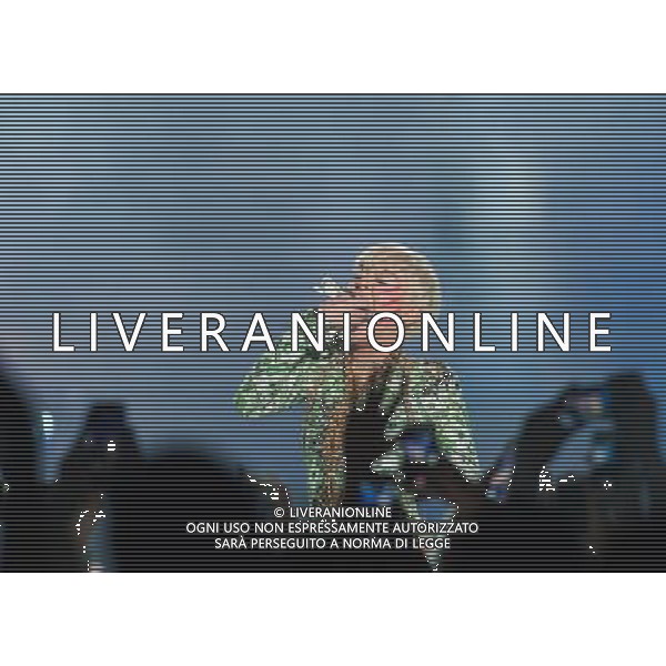 Miley Cyrus performing at Phone 4u Arena, Manchester, England on 14th May 2014. Â©Photoshot/Ag. Aldo Liverani s.a.s.-Only Italy-Editorial Use Only