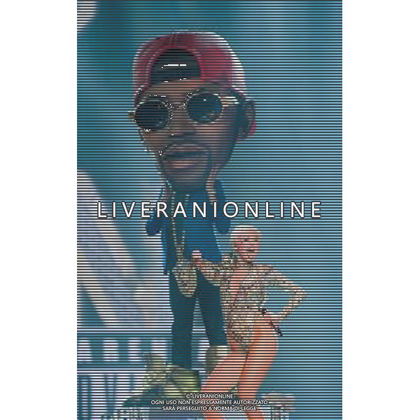 Miley Cyrus performing at Phone 4u Arena, Manchester, England on 14th May 2014. Â©Photoshot/Ag. Aldo Liverani s.a.s.-Only Italy-Editorial Use Only