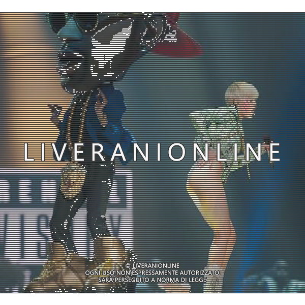 Miley Cyrus performing at Phone 4u Arena, Manchester, England on 14th May 2014. Â©Photoshot/Ag. Aldo Liverani s.a.s.-Only Italy-Editorial Use Only