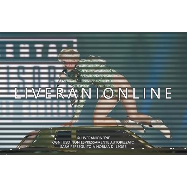 Miley Cyrus performing at Phone 4u Arena, Manchester, England on 14th May 2014. Â©Photoshot/Ag. Aldo Liverani s.a.s.-Only Italy-Editorial Use Only