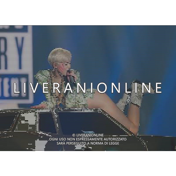 Miley Cyrus performing at Phone 4u Arena, Manchester, England on 14th May 2014. Â©Photoshot/Ag. Aldo Liverani s.a.s.-Only Italy-Editorial Use Only