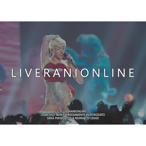 Miley Cyrus performing at Phone 4u Arena, Manchester, England on 14th May 2014. Â©Photoshot/Ag. Aldo Liverani s.a.s.-Only Italy-Editorial Use Only