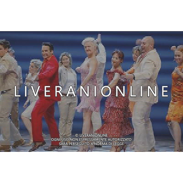 Basel, Switzerland - May 15, 2014: Mamma Mia, the Musical based on the Songs of ABBA back in Switzerland from May 13 to Juin 8 at Musical Theater Basel AG ALDO LIVERANI SAS ONLY ITALY