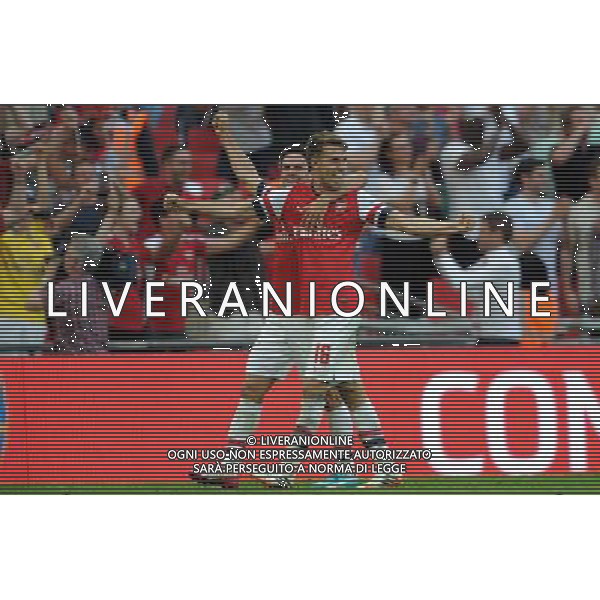 MIKEL ARTETA \' AARON RAMSEY ARSENAL FC V HULL CITY FC ARSENAL FC V HULL CITY FC, THE BUDWEISER FA CUP FINAL WEMBLEY STADIUM, LONDON, ENGLAND 17 May 2014 GAU80905 THE BUDWEISER FA CUP FINAL 2014 WARNING! This Photograph May Only Be Used For Newspaper And/Or Magazine Editorial Purposes. May Not Be Used For Publications Involving 1 player, 1 Club Or 1 Competition Without Written Authorisation From Football DataCo Ltd. For Any Queries, Please Contact Football DataCo Ltd on +44 (0) 207 864 9121 ag aldo liverani sas only italy