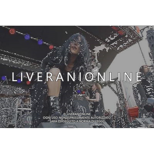 Lacuna Coil - Live act performing at Crew Stadium at Rock On The Range in Columbus, Ohio - May 16, 2014. AG ALDO LIVERANI SAS ONLY ITALY